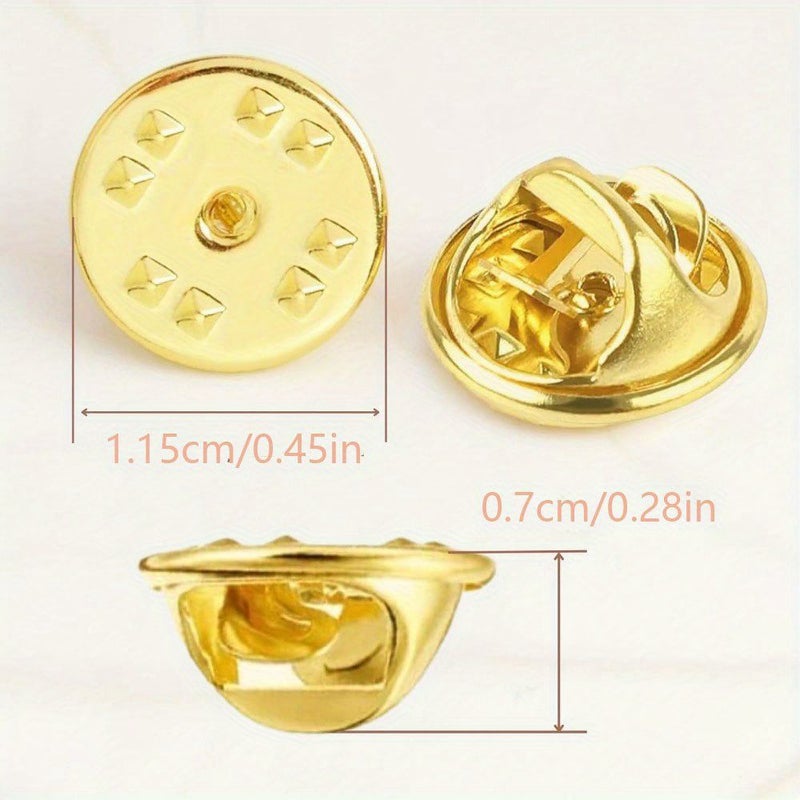 20pcs Silver Color Alloy Pin Backs For Brooch Tie Badge Birthday Wedding Anniversary Party Gift Jewelry Making - Image 4