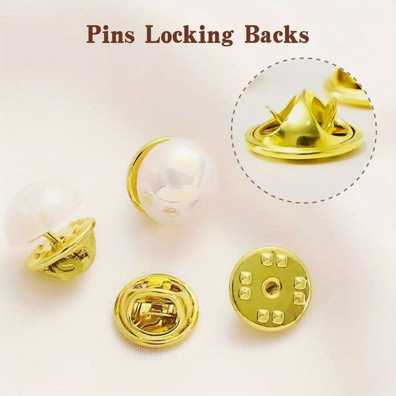 20pcs Silver Color Alloy Pin Backs For Brooch Tie Badge Birthday Wedding Anniversary Party Gift Jewelry Making - Image 2