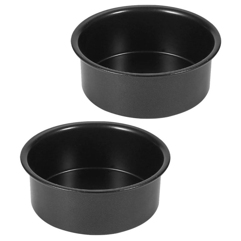 Stainless Steel Round Cake Pan Set with Removable Bottom 6 Inch - Image 2