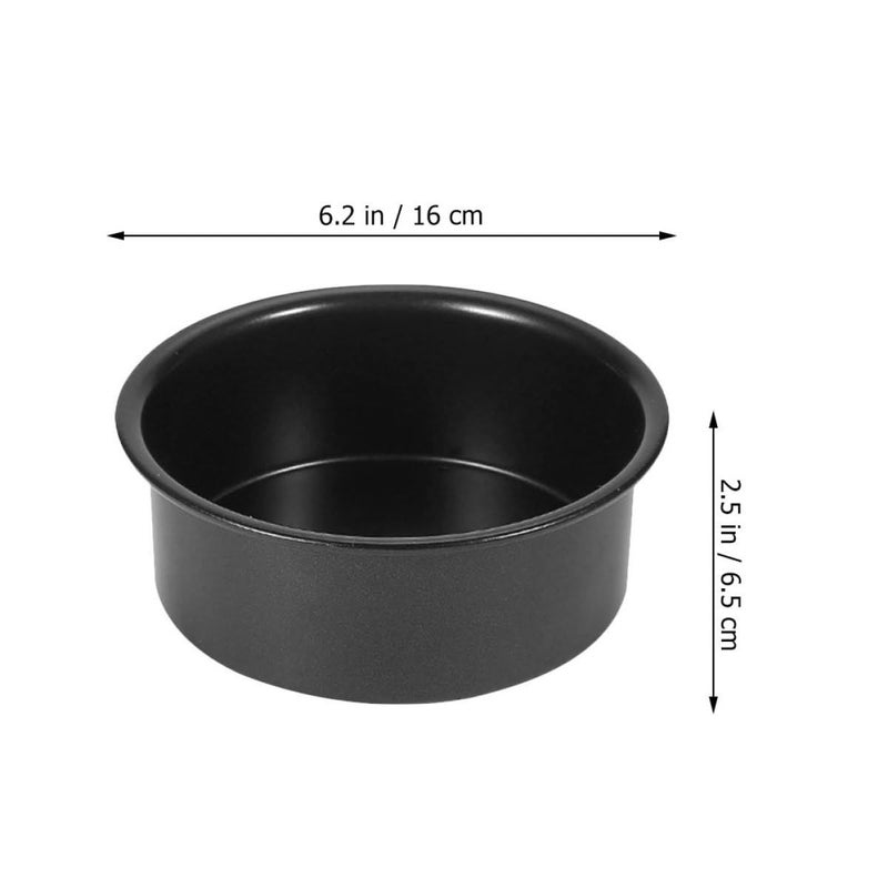 Stainless Steel Round Cake Pan Set with Removable Bottom 6 Inch - Image 3