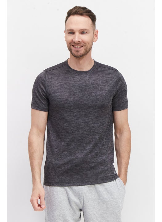 Men Sportswear Fit Short Sleeve Training T-Shirt, Charcoal Heather