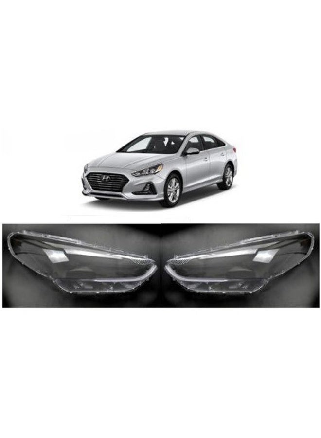 Hyundai Sonata Headlight Lens Cover 2018–2019 Durable Transparent Front Headlamp Glass Replacement - Image 1