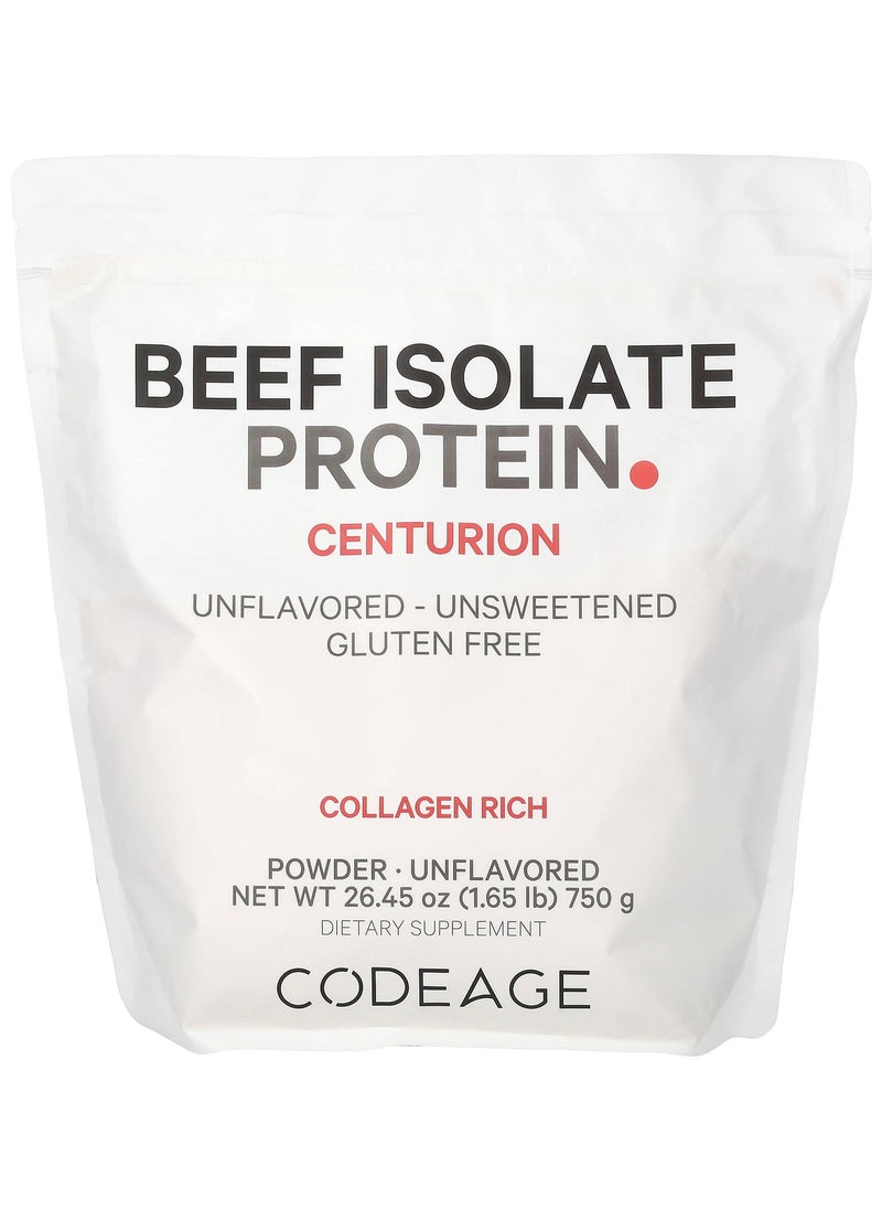 Codeage Beef Isolate Protein Powder, Unflavored, 1.65 lbs (750 g) 