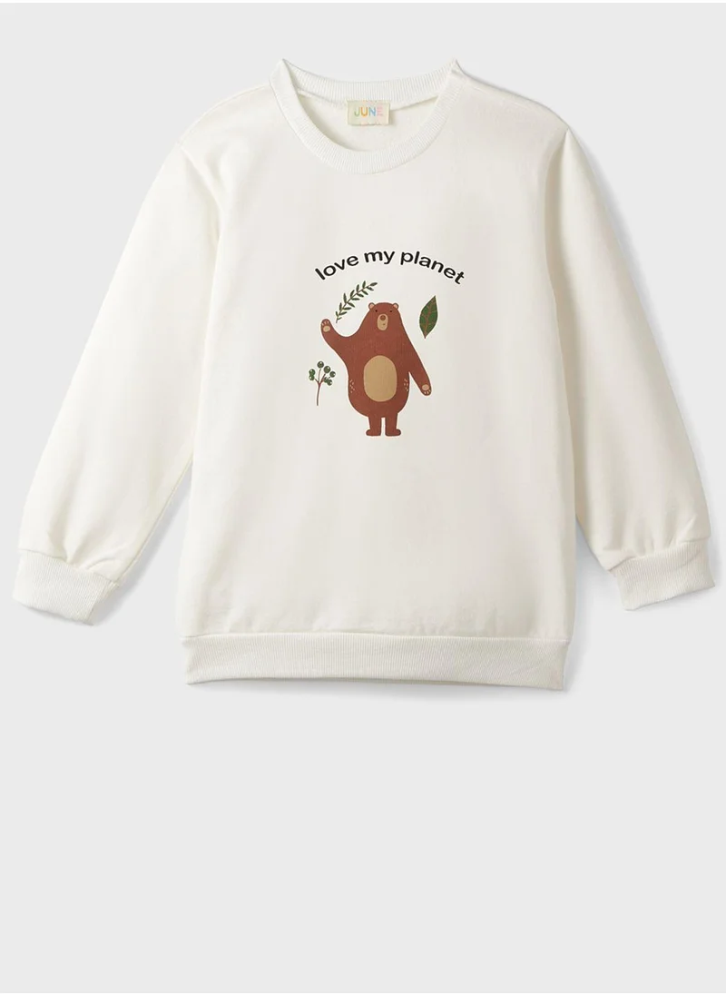 جون Kids Printed Sweatshirt