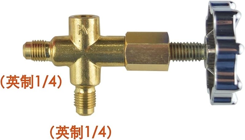 صمام نحاسي ثلاثي الاتجاه، مقياس غاز التبريد، طاولة، مقياس سائل التكييف، الحجم 466 - Image 5