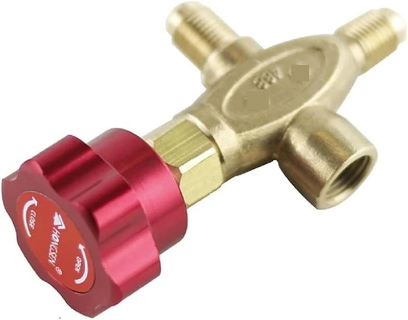 صمام نحاسي ثلاثي الاتجاه، مقياس غاز التبريد، طاولة، مقياس سائل التكييف، الحجم 466 - Image 4