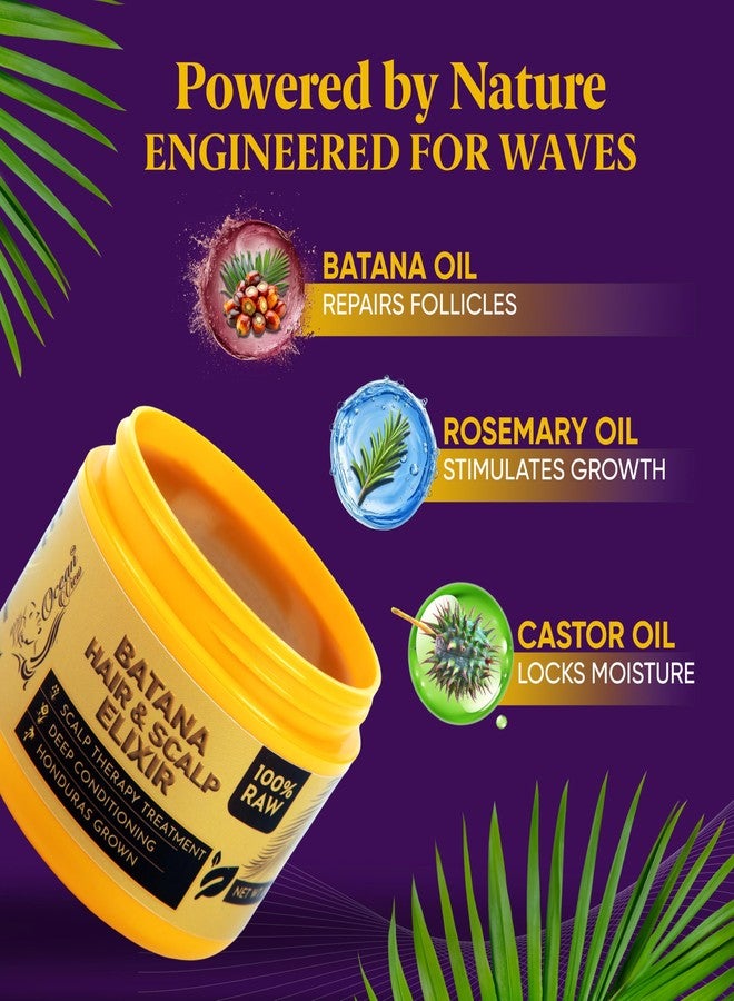 OCEAN VIEW DEEP WAVES POMADE - Premium Wave Grease, Wave Pomade for 360 Waves, Strong Hold Wave Cream for Men, Hydrating Hair Styling Product for Deep, Defined Waves, 4 oz Jar - Image 3