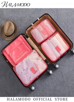 HALAMODO 6 PCS Travel Storage Bags Multi-functional Clothing Sorting Packages Travel Packing Compression Pouche Luggage Organizer Pouch  - Image 2