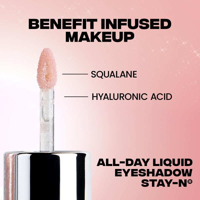 Sacheu Liquid Eyeshadow STAY-N Longwear Eye Makeup â€” Buildable Highly Pigmented & Blendable Eye Shadow Cream in Matte & Shimmer Finishes, Girly POP - Image 4