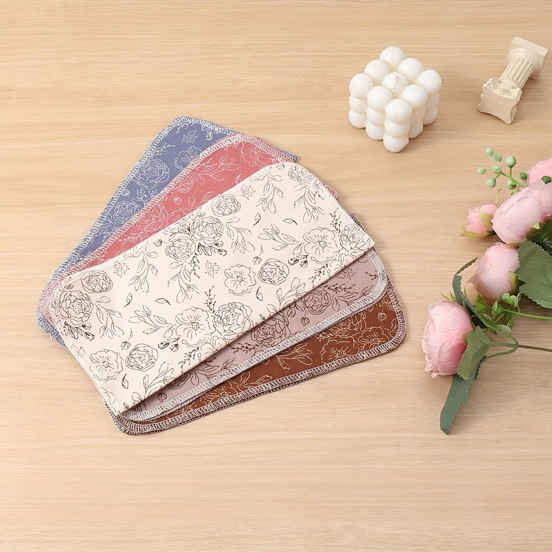 25 Pcs Multicolor Reusable Washable Toilet Paper Roll Cloths High Quality Comfortable Soft Bathroom Tissues With Vibrant Printed Designs - Image 4