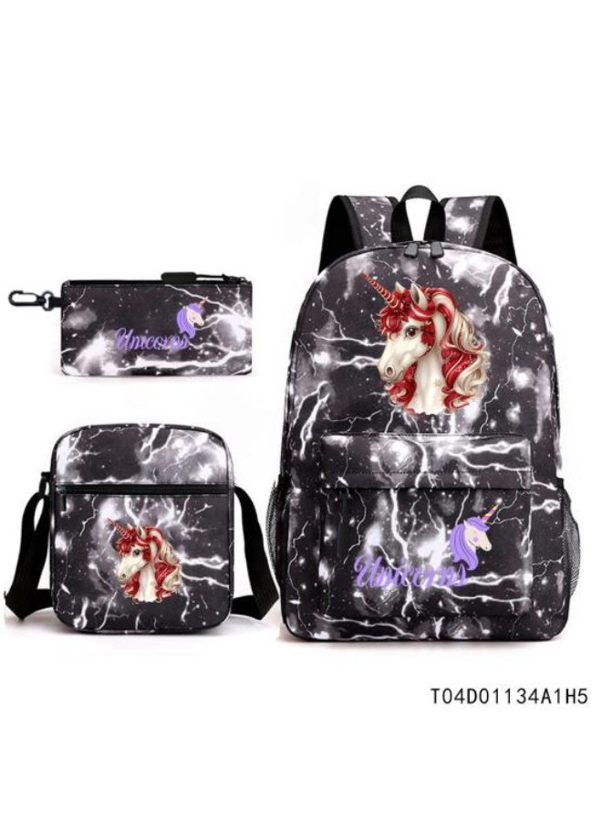 Anime element backpack three-piece set, exquisite design, powerful storage to meet the needs - 883 - Image 1
