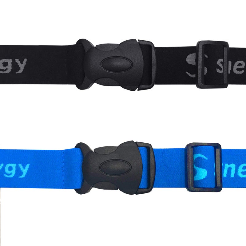 SYNERGY حزام أرقام يوم السباق من سينيرجي للجري/الترياتلون 2-Pack (أسود/أزرق 2-Pack) - Image 3