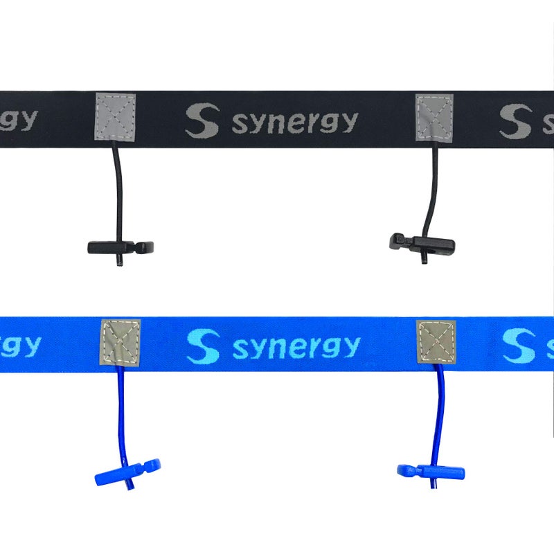 SYNERGY حزام أرقام يوم السباق من سينيرجي للجري/الترياتلون 2-Pack (أسود/أزرق 2-Pack) - Image 2