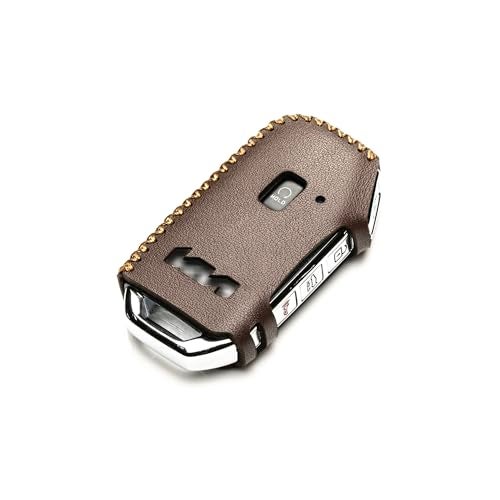 Vitodeco Genuine Leather Smart Key Fob Case Compatible with KIA Soul, Seltos, Sportage, NIRO, Sorento, Telluride, Rio, Forte, K5 2022-2025 New Emblem (5-Button, Brown) - Image 3