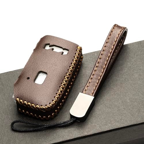 Vitodeco Genuine Leather Smart Key Fob Case Compatible with KIA Soul, Seltos, Sportage, NIRO, Sorento, Telluride, Rio, Forte, K5 2022-2025 New Emblem (5-Button, Brown) - Image 4