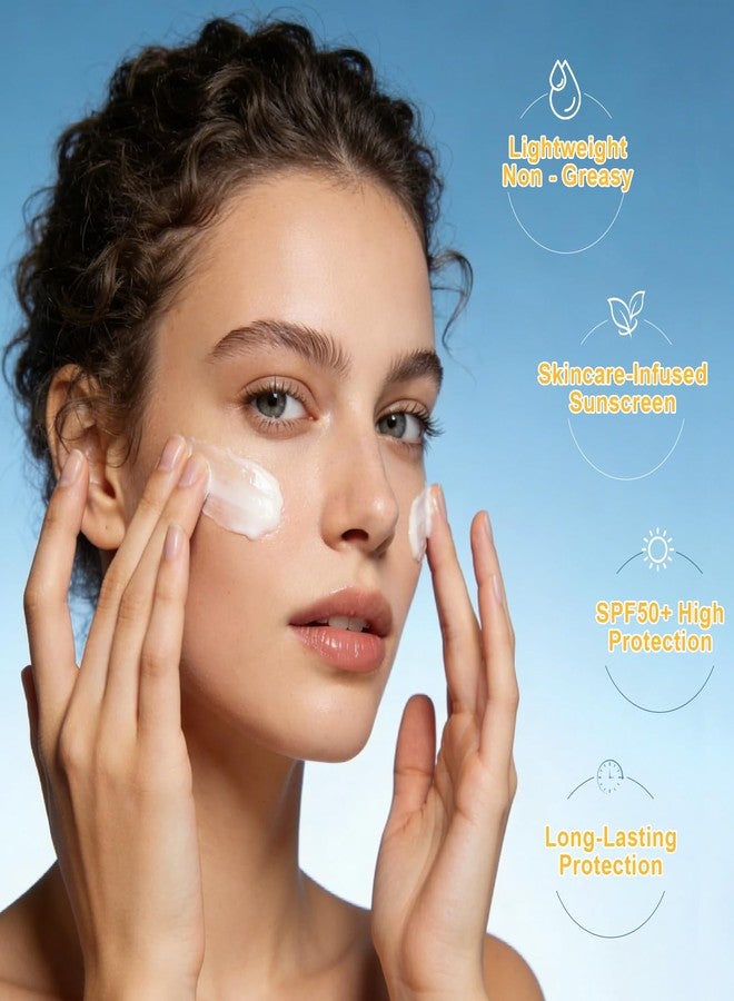 Okerker عبوة من 20 عبوة صغيرة للسفر من واقي الشمس بعامل حماية SPF50+ PA+++ - واقي شمس صغير الحجم للوجه والجسم، خفيف الوزن وغير دهني، مقاوم للماء، مناسب للرياضات الخارجية وهدايا الحفلات، 0.28 أونصة/عبوة - Image 4