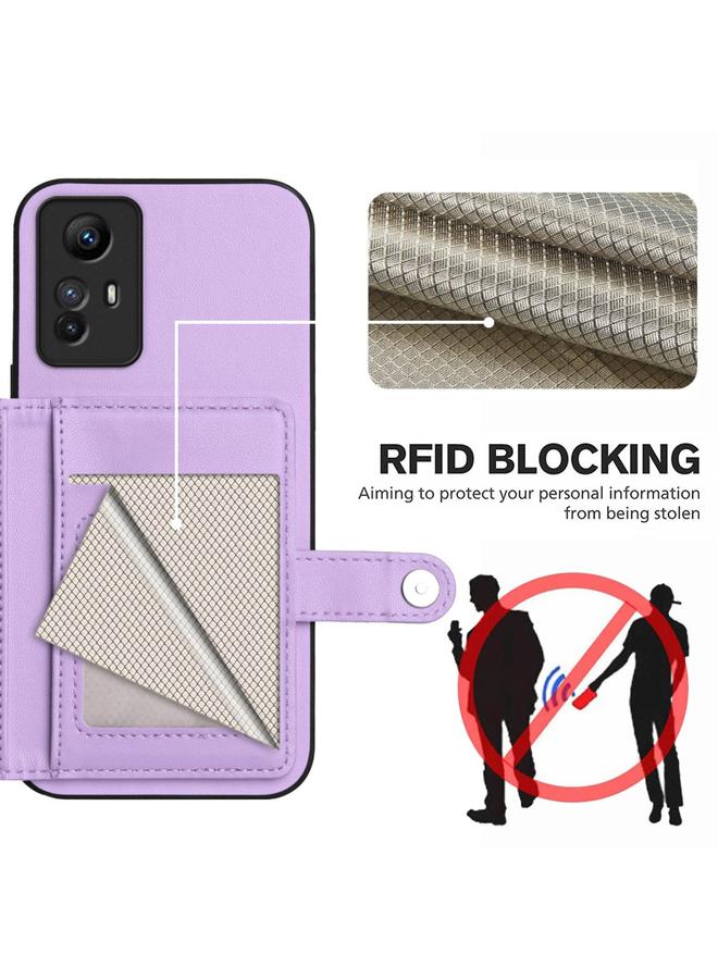 S-TOP Case For Redmi Note 12S 4G Global Button Card Bag RFID Anti-theft Phone Case - Image 3