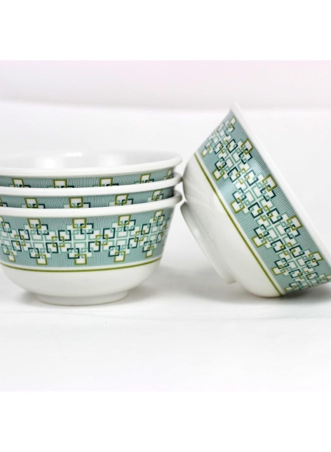 Melrich 18 Piece Melamine Dinner Set With 6 X Dinner Plate 6 X Soup Plate 6 X Bowl - Image 5