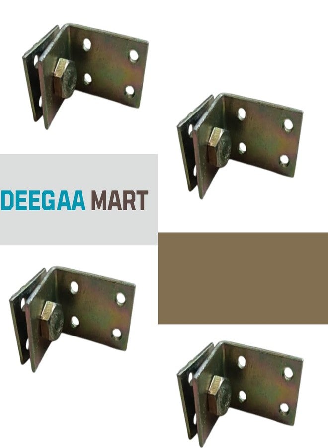 DEEGAA MART Bed Rail L Brackets for Joining Woods, Bed Frame Hardware , Bed Rail Socket Accessories, Set of 4 Wooden Bed Brackets Bed Rail Fittings, headboard and Footboard Fixing Accessories(4 Sets) - Image 2