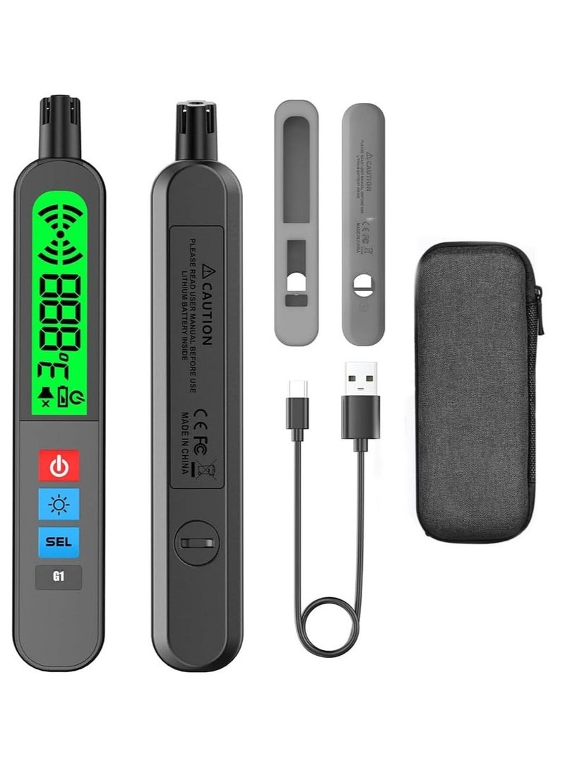 Natural Gas Leak Detector, Rechrageable with Audible and Visual Vibration Alarm, Portable Gas Sniffer to Locate Combustible Sources Like Carbon Monoxide, Methane - Image 1