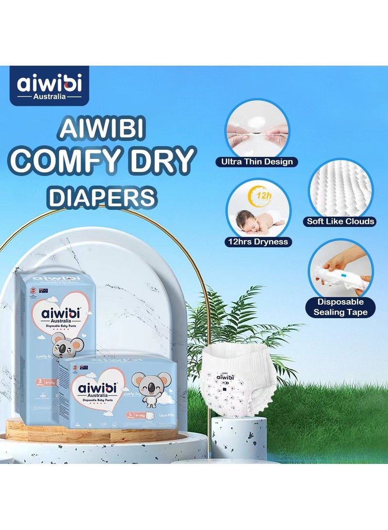 Aiwibi Comfy Dry Baby Pants Size 6-XXL (15-21kg) 36's - Pack Of 3 - Image 3