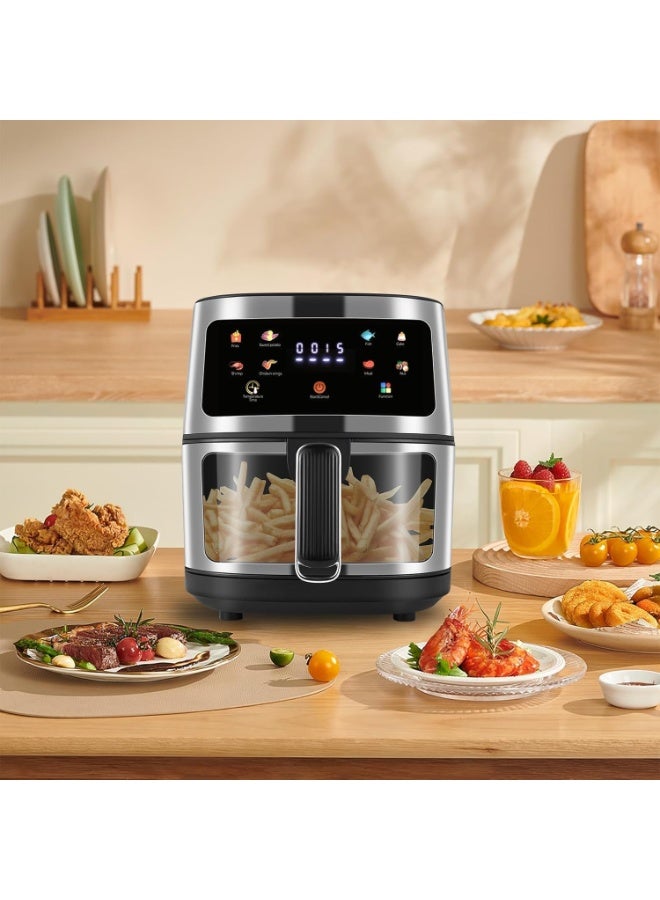 Denx Air Fryer DX3409 | 8L Large Capacity, 1800W High Power Multifunction Air Fryer for Frying, Baking, Roasting & Grilling | Healthy Oil-Free Cooking Kitchen Appliance - Image 4
