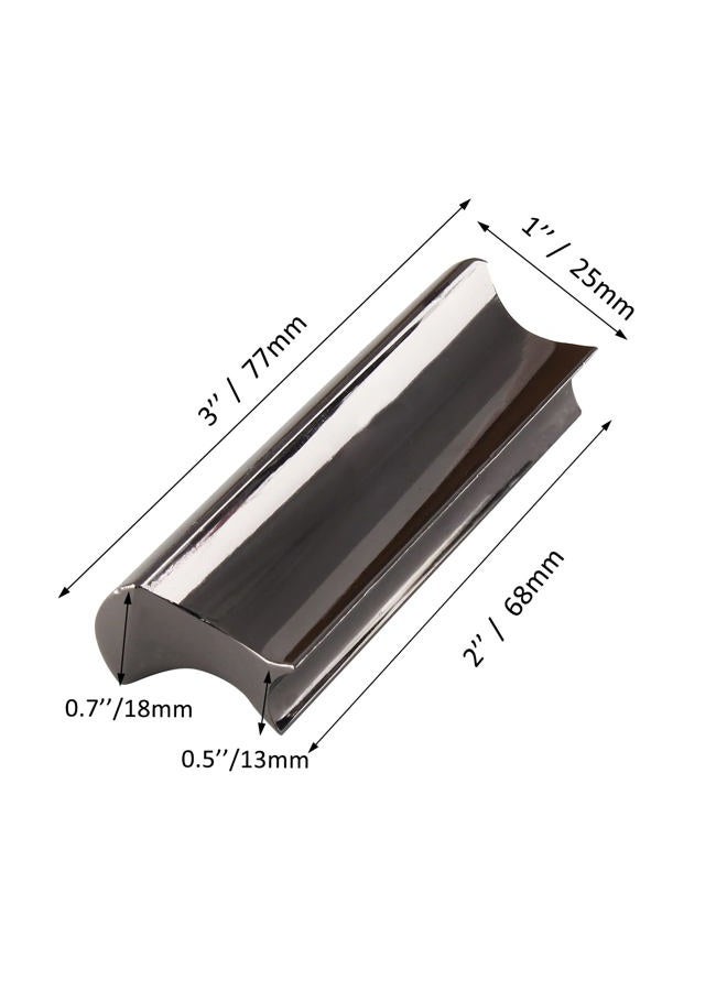 Murtenze Electric Guitar Slide Bar, Guitar Slider Guitar Steel Bar Slide Tone Bar for Dobro, Lap Steel Guitar, Hawaiian Guitar, Electric Guitar (Black) - Image 3