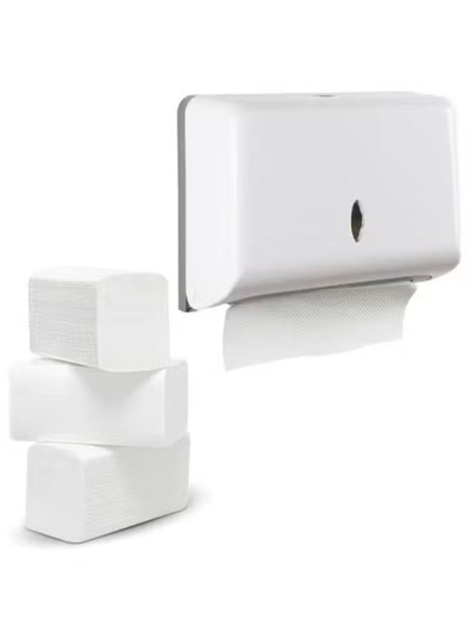 Alfalah 150-Sheet Interfold Tissue Hand Towel - Embossed-1 PLY-20 Packets 150x40 = 6000 Sheets - Image 5