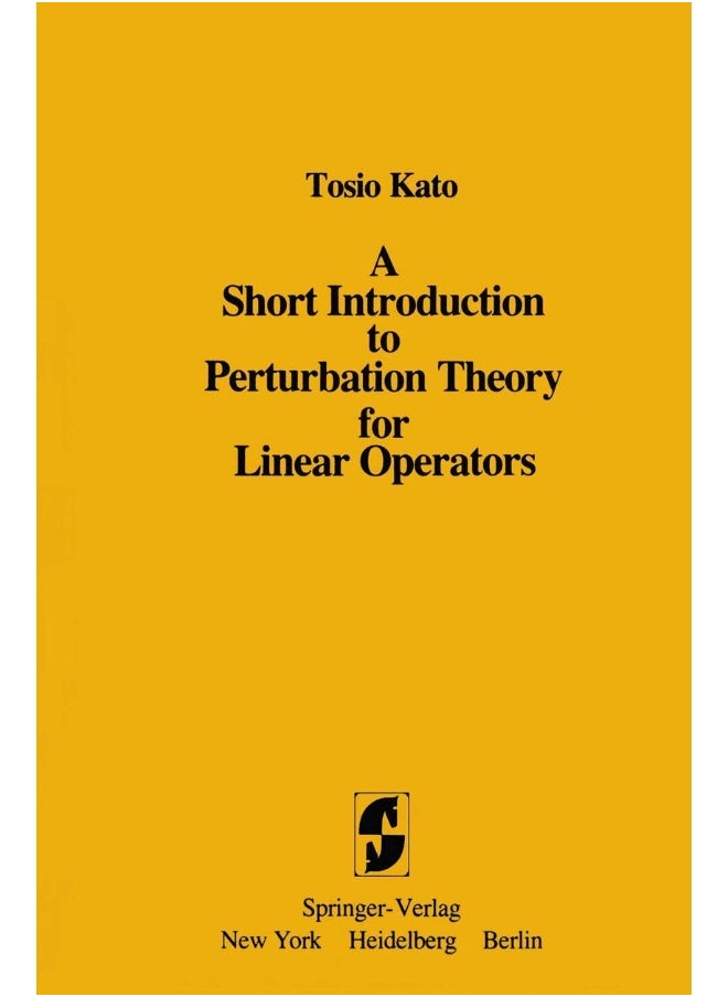 null - A Short Introduction to Perturbation Theory for Linear Operators - Image 1