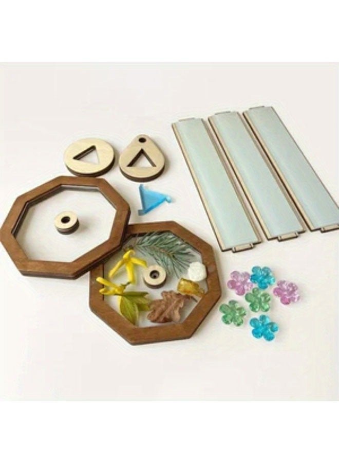 1pc Wooden DIY Kaleidoscope Kit | Educational Toy for Creative Outdoor Exploration, Puzzle Game - Image 4
