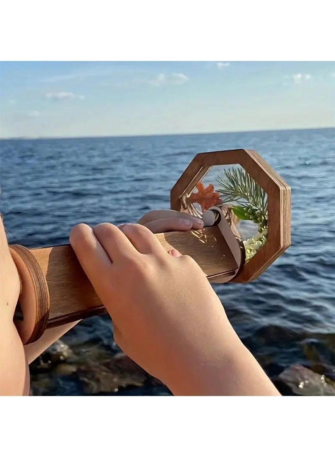 1pc Wooden DIY Kaleidoscope Kit | Educational Toy for Creative Outdoor Exploration, Puzzle Game - Image 2