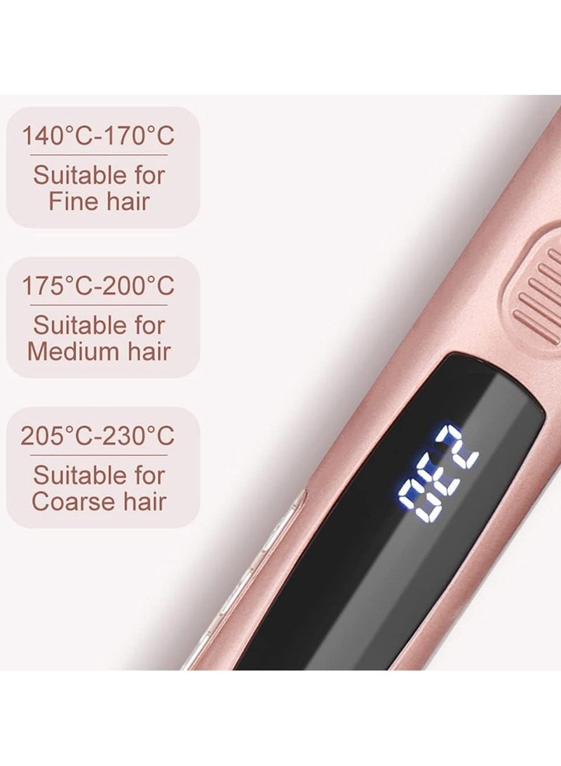 عام مستقيم الشعر، مستقيم الشعر المحترف مع شاشة LCD رقمية 140-230 درجة مئوية درجة الحرارة قابلة للتعديل مع ألواح سيراميك لجميع أنواع الشعر الحرارة الفورية - Image 3