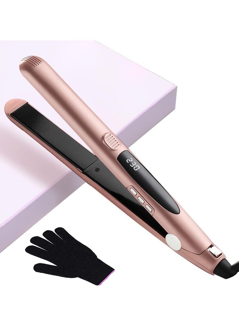 عام مستقيم الشعر، مستقيم الشعر المحترف مع شاشة LCD رقمية 140-230 درجة مئوية درجة الحرارة قابلة للتعديل مع ألواح سيراميك لجميع أنواع الشعر الحرارة الفورية - Image 1