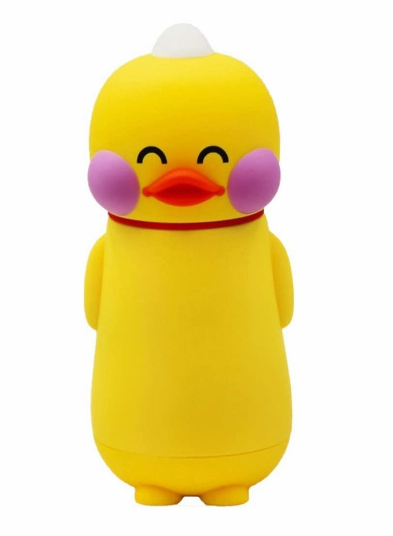 Y&D Insulated Water Bottle 248ML Yellow Duck Stainless Steel Vacuum Flask Keeps Hot and Cool (Happy Emoji) - Image 1