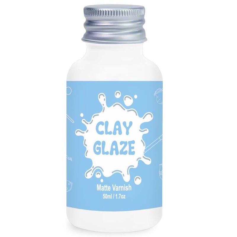 50ml Air Dry Clay GlazeAir Dry Clay Varnish for Airdry ClayClay Varnish for Air Drying Clay Can Used to Prevent Clay Cracking Scratches and WearIt Can Also Having a Matte Glaze Effect Matte
