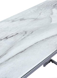 VANITY LIVING VANITY LIVING Sepano Marble Glass Console Table – Elegant and Modern Accent Piece  - Image 4