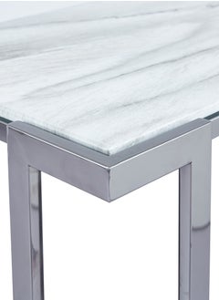 VANITY LIVING VANITY LIVING Sepano Marble Glass Console Table – Elegant and Modern Accent Piece  - Image 5
