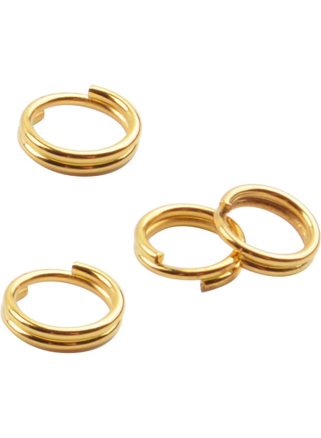 Jump Rings, 500 Pieces Golden Double Loop Round Split Rings Small Key Chain Hoops for Key Charms Jewelry Making, 6mm - Image 5
