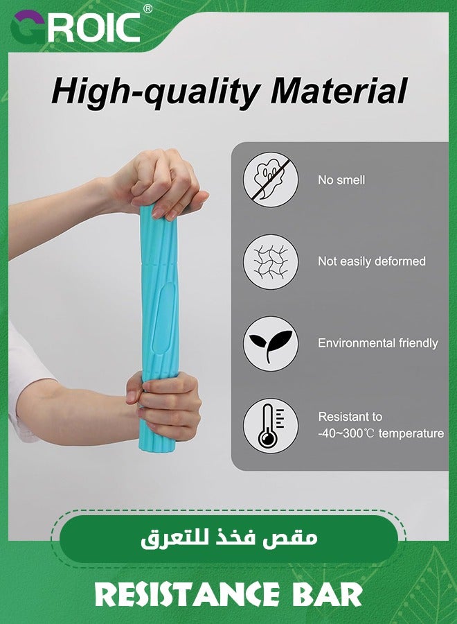 GROIC Flex Therapy Bar,Resistance Bar Used to Relieve Pain in the Wrist, Elbow, and Forearm,Tennis Elbow Treatment Bar,Twist Bar for Physical Therapy,Flex Therapy Bar Strengthener - Image 4