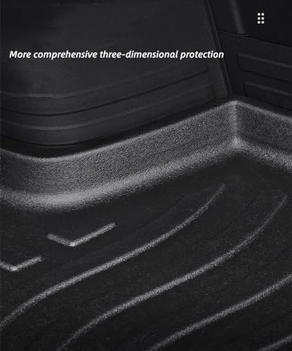 WGGDRAQQ Cargo Liners Fits Toyota Camry 2007-2011 Rear Trunk Floor Mats 3D Boot Tray All-Weather TPE Black - Image 5