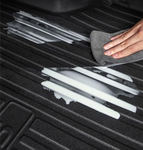 WGGDRAQQ Cargo Liners Fits Toyota Camry 2007-2011 Rear Trunk Floor Mats 3D Boot Tray All-Weather TPE Black - Image 3