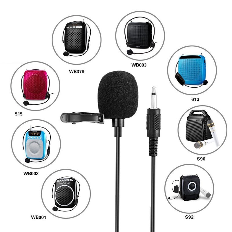 W WINBRIDGE WinBridge Portable Collar Clip Microphone 3.5mm Audio Compatible with All WinBridge Voice Amplifiers S6 - Image 4
