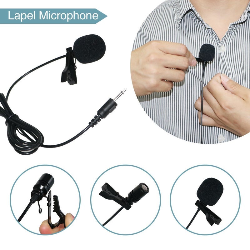 W WINBRIDGE WinBridge Portable Collar Clip Microphone 3.5mm Audio Compatible with All WinBridge Voice Amplifiers S6 - Image 5