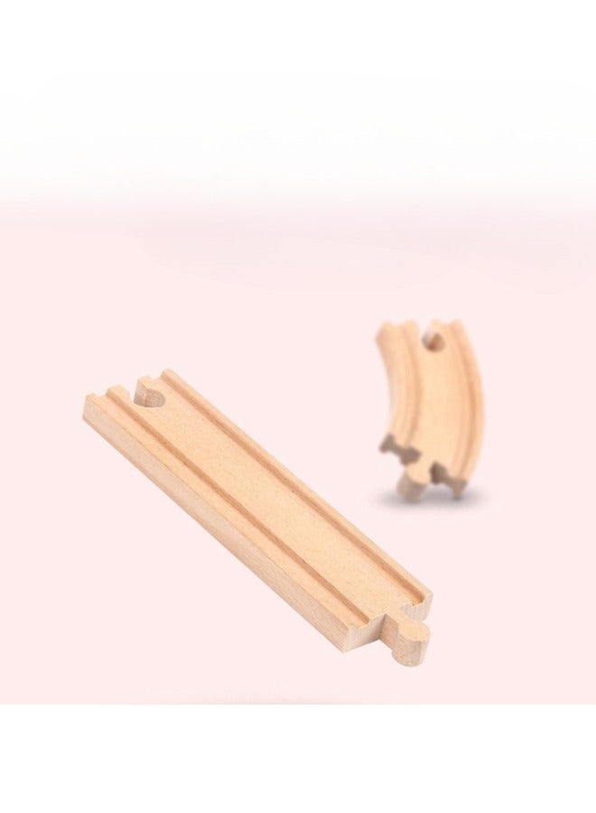 UNIVERSAL Wooden 8-figure clock tower magnetic small train assembly track children's educational assembly toy set box - Image 2