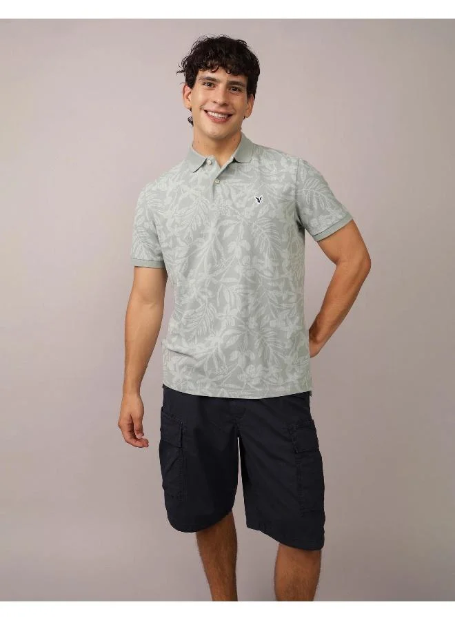 امريكان ايجل AE Floral Polo Shirt