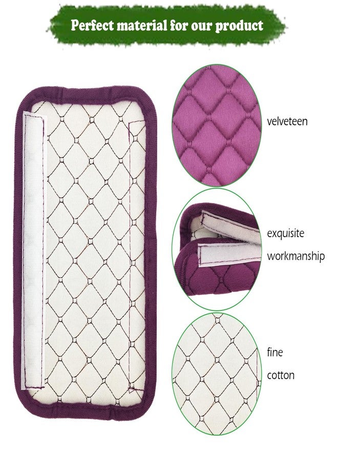 tecooller Car Seat Belt Cover Pad, 5 Pack, Seatbelt Covers for Car Accessory, Soft Material, Car Seat Strap Pads, Purple 10.63 inches, Universal Fit for All Vehicles, Comfort for neck shoulders (5-Purple) - Image 4