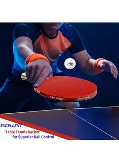 EHOME Ping Pong Paddles, Professional Table Tennis Racket, Table Tennis Paddles with Double , Ping Pong Rackets with Bag or Case, for All Levels for Tournament Play 