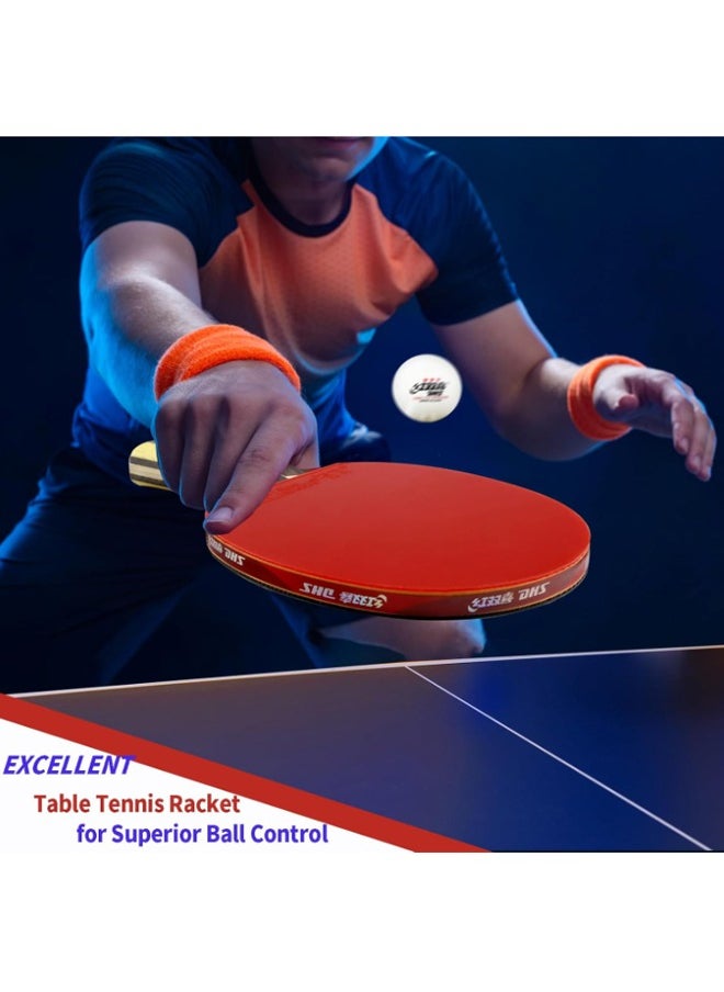 EHOME - Ping Pong Paddles, Professional Table Tennis Racket, Table Tennis Paddles with Double , Ping Pong Rackets with Bag or Case, for All Levels for Tournament Play - Image 1