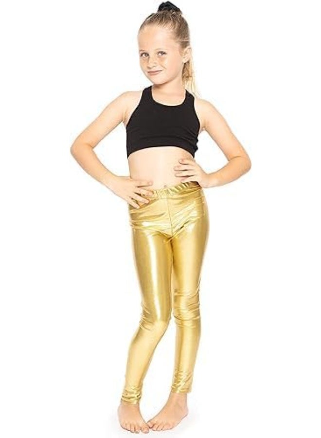 Girls Disco Leather Legging