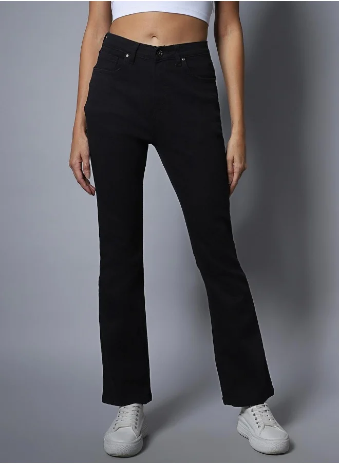 HIGH STAR Women Black Jeans